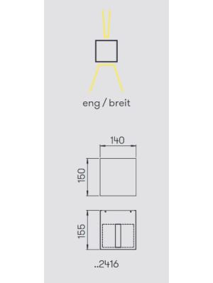 Albert Wandstrahler 2416 Lichtaustritt