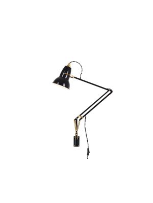 Anglepoise Original 1227 Brass Lamp with Wall Bracket schwarz