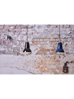 Anglepoise Original 1227 Brass Pendant schwarz und blau