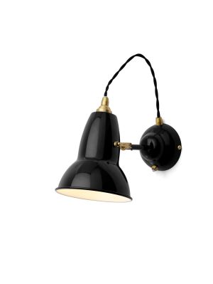 Anglepoise Original 1227 Brass Wall Light schwarz