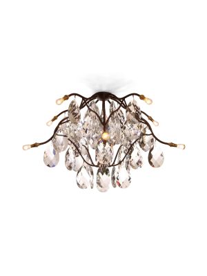 Anthologie Quartett Jahreszeiten Eiszeit Deckenleuchte 70 cm, bronze braun