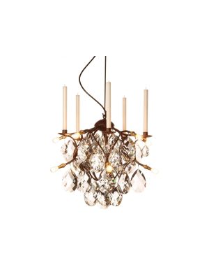 Anthologie Quartett Jahreszeiten Eiszeit Pendelleuchte 50 cm, bronzebraun