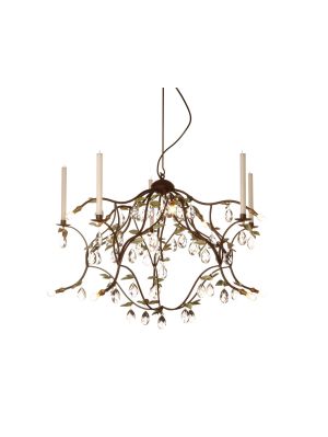 Anthologie Quartett Jahreszeiten Frühling Pendelleuchte 90 cm, bronzebraun
