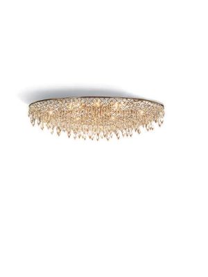 Anthologie Quartett Crystal Rain Deckenleuchte Durchmesser oval 120 cm